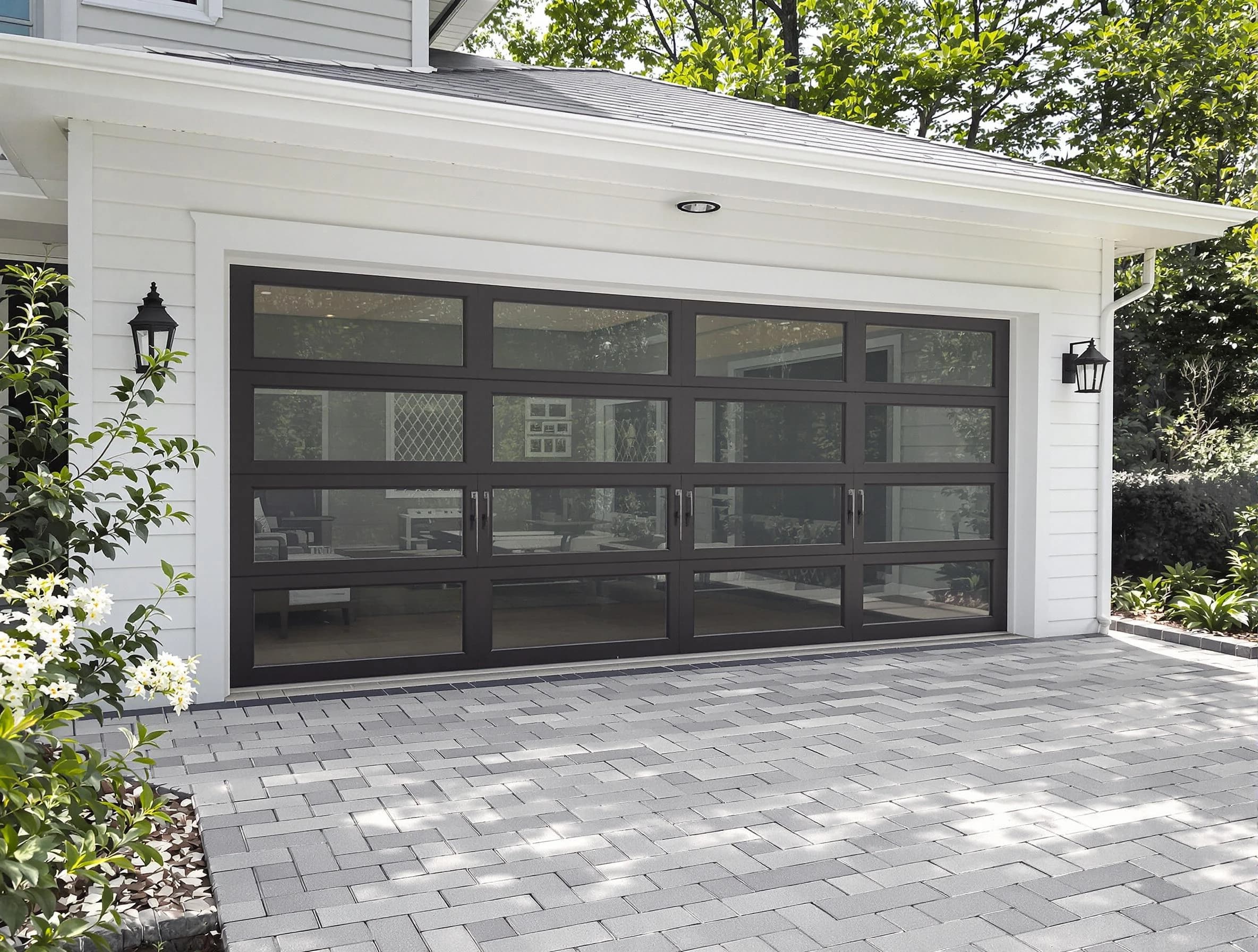 Pawtucket Garage Door Repair design specialist presenting custom garage door options to Pawtucket homeowner