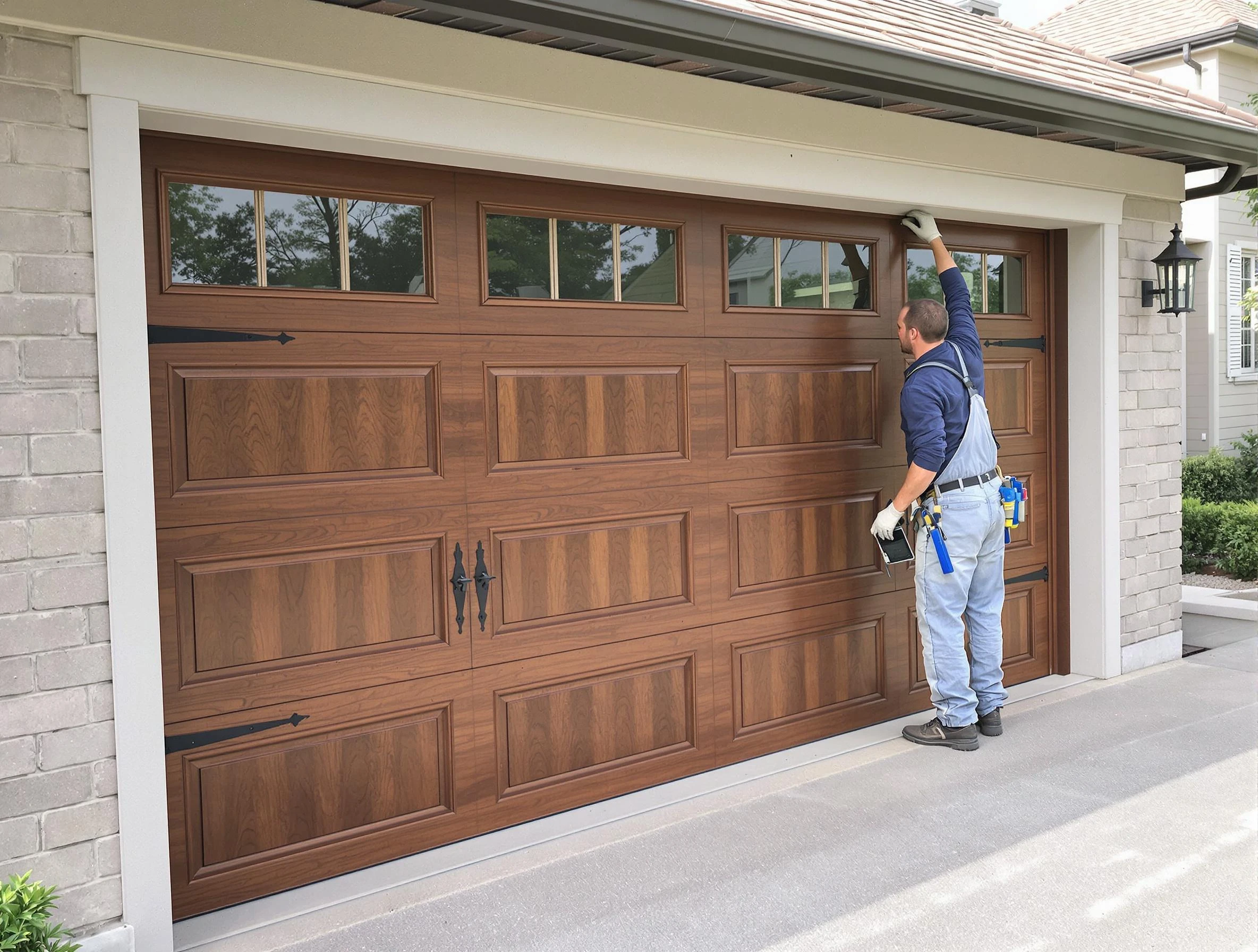 Custom garage door showcase by Pawtucket Garage Door Repair in Pawtucket